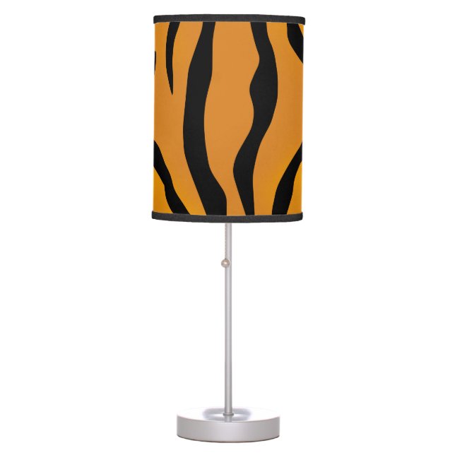 Wild and Natural Tiger Stripes Pattern Table Lamp (Front)