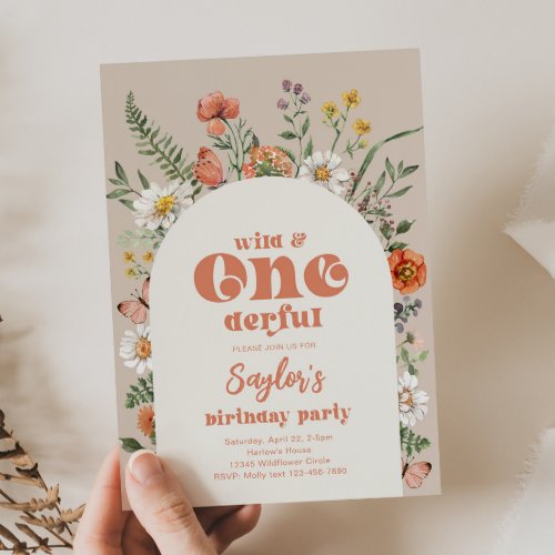 Wild and Onederful Birthday Invitation