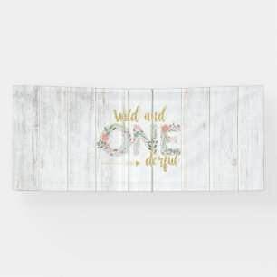 Wild and Onederful Birthday Wood Banner