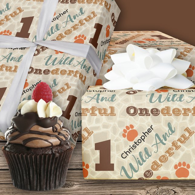 Wild And Onederful Birthday Wrapping Paper (Creator Uploaded)