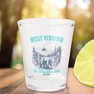 Wild and Scenic West Virginia State Pride  Shot Glass