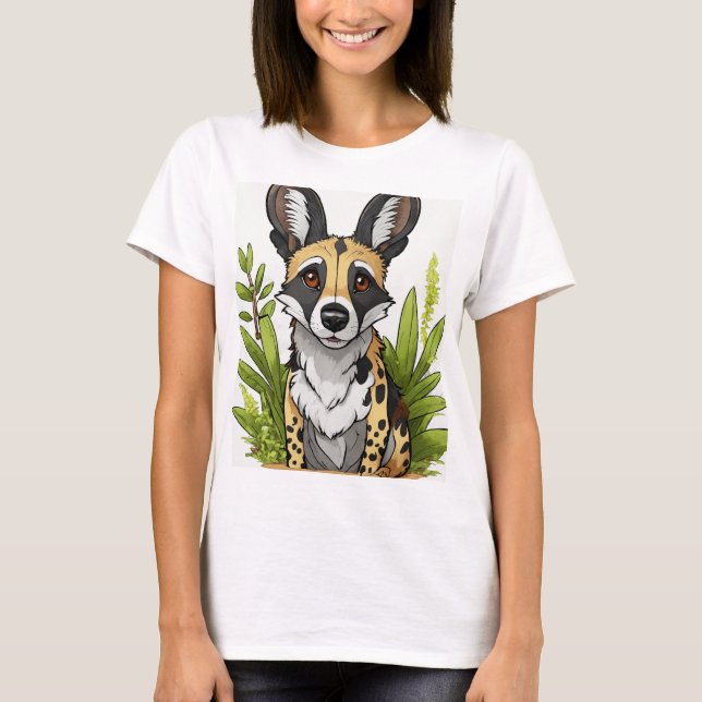 "Wild and Unique African Wild Dog T-Shirt – Celebr (Front)