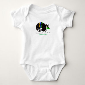 Wild animal -ARMADILLO- Brazil - Endangered animal Baby Bodysuit