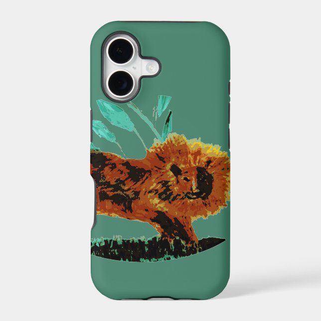 Wild Animal Art Lion Case-Mate iPhone Case (Back)