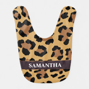 Wild Animal Cheetah Camo baby bib