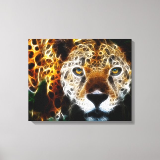Wild Animal Cheetah  Wrapped Canvas Print (Front)
