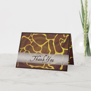 Wild Animal Giraffe Thank You