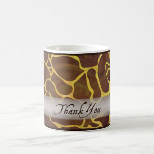 Wild Animal Giraffe Thank You Coffee Mug