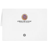 Wild Animal Gray Zebra Pattern Thank You (Back Horizontal)