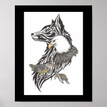 Wild Animal Guides Print Premium (canvas gloss)