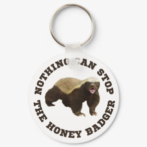 Wild Animal Honey Badger Funny  Keychain