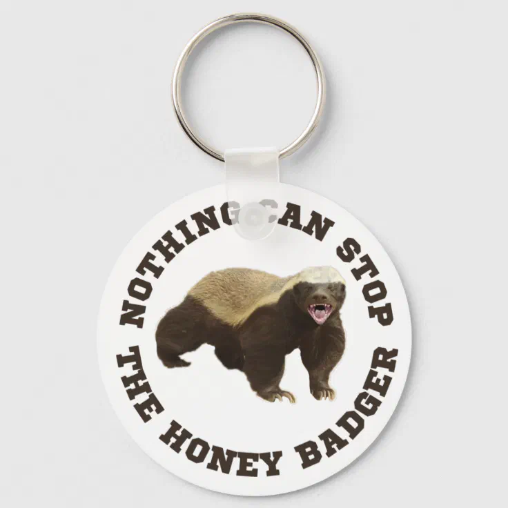 Wild Animal Honey Badger Funny Keychain | Zazzle Wild Animal Honey Badger Funny Keychain | Zazzle