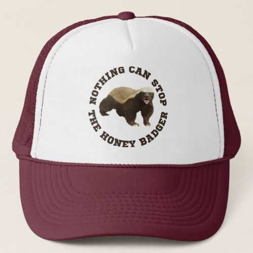 Wild Animal Honey Badger Funny  Trucker Hat
