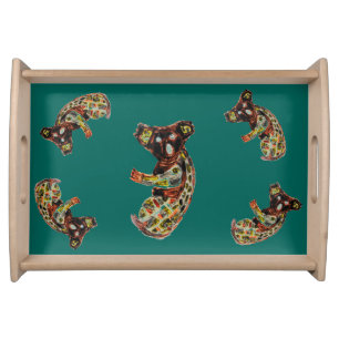 Wild Animal Koala Bears Serving Tray
