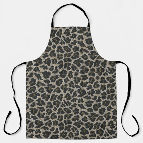 Wild animal leopard print medium or large  apron