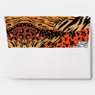 Wild Animal Print Pattern Envelope