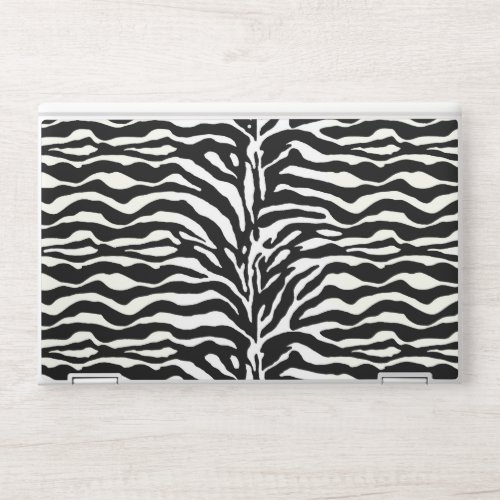 Wild Animal Print Zebra in Black and White HP Laptop Skin