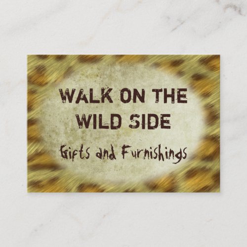 Wild Animal Prints Business Card Templates