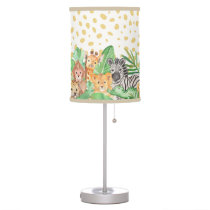 Wild Animal Safari Jungle Kids Baby Nursery  Table Lamp