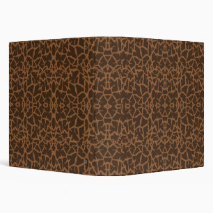 Wild Animal Skin 3 Ring Binder