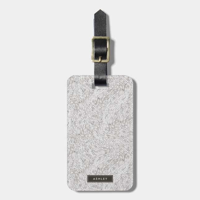 Wild Animal Skin Pattern Luggage Tag (Front Vertical)