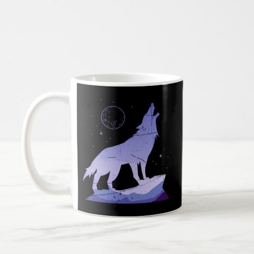 Wild Animal Wildlife Full Moon Howling Wolf Coffee Mug