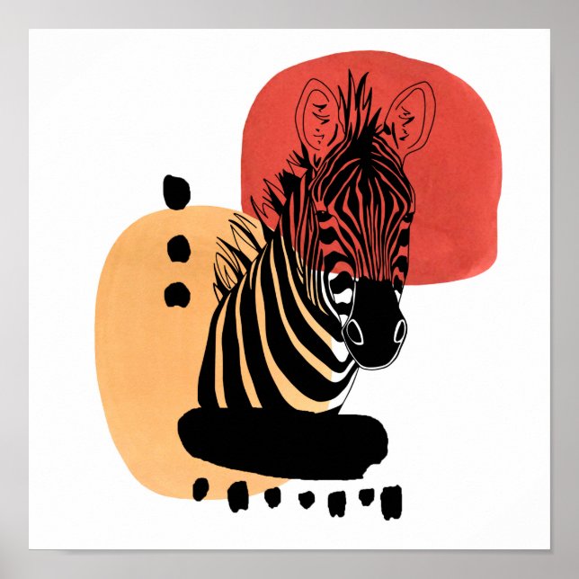 Wild animal Zebra Poster (Front)
