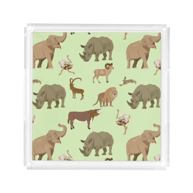 Wild animals acrylic tray (Front)