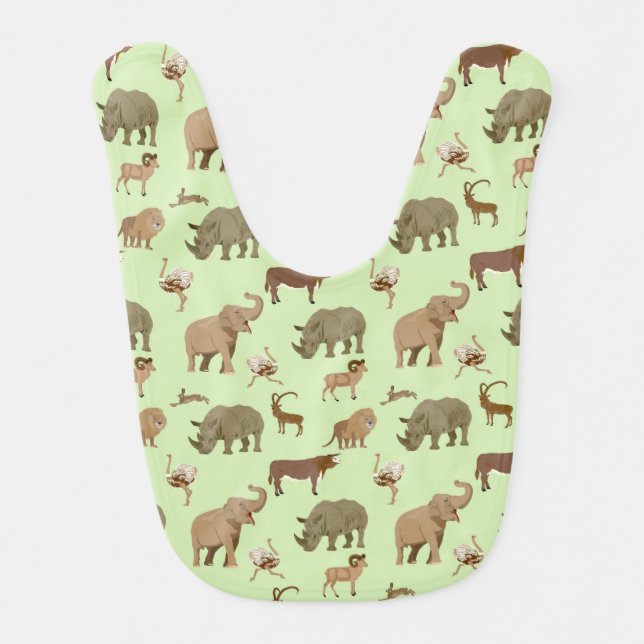 Wild animals bib (Front)