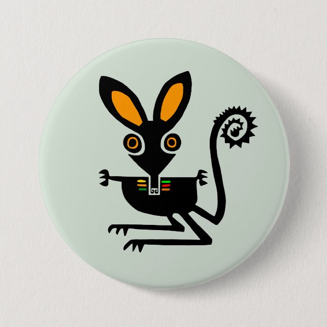 Wild animals -  BILBY - Marsupial- Wildlife - Button (Front)
