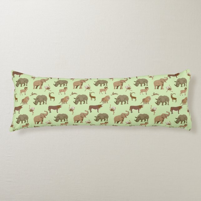 Wild animals body pillow (Front)