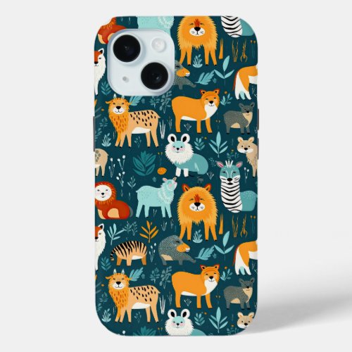 Wild Animals iPhone 15 Case