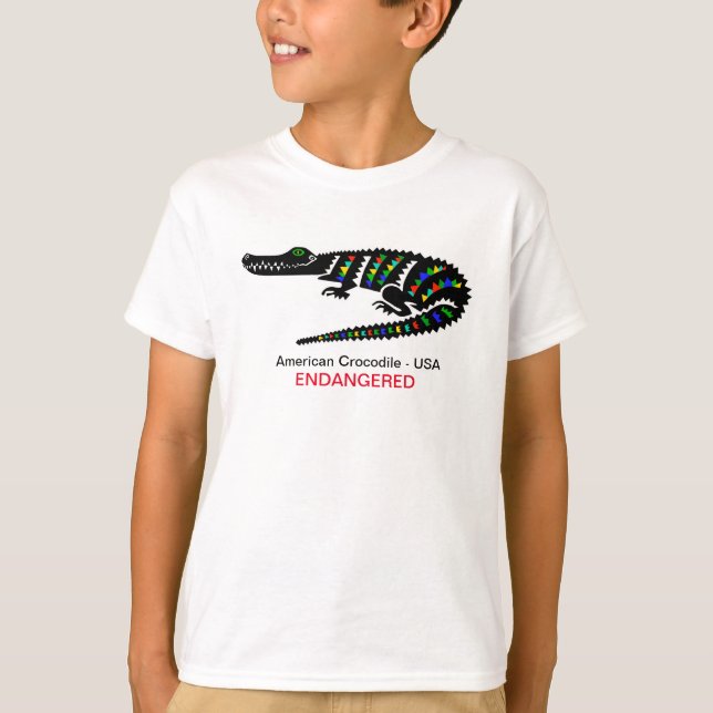 Wild animals -  Crocodile -USA - Wildlife T-Shirt (Front)