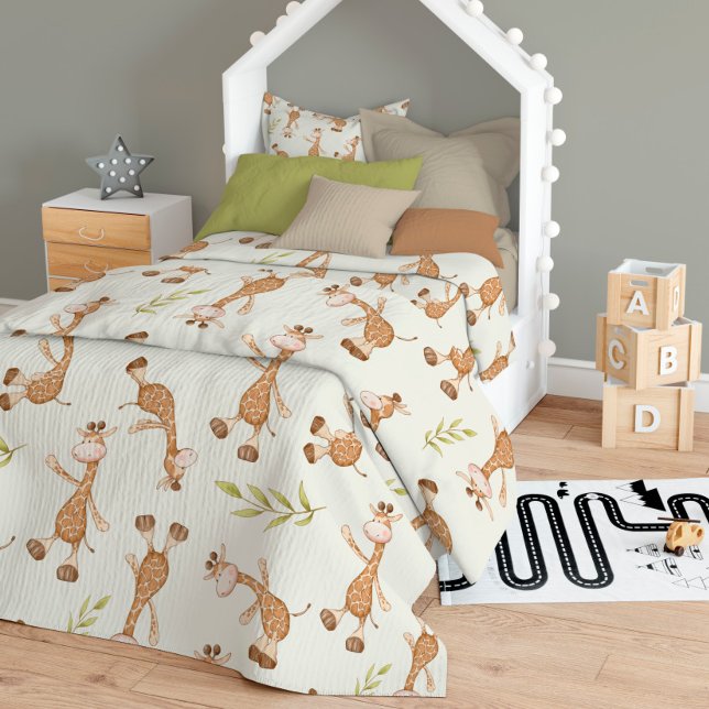 Wild Animals Giraffe Kids Duvet Cover (Creator Uploaded)