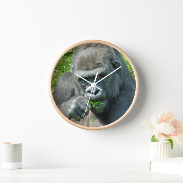 WILD ANIMALS - GORILLAS CLOCK (Home)