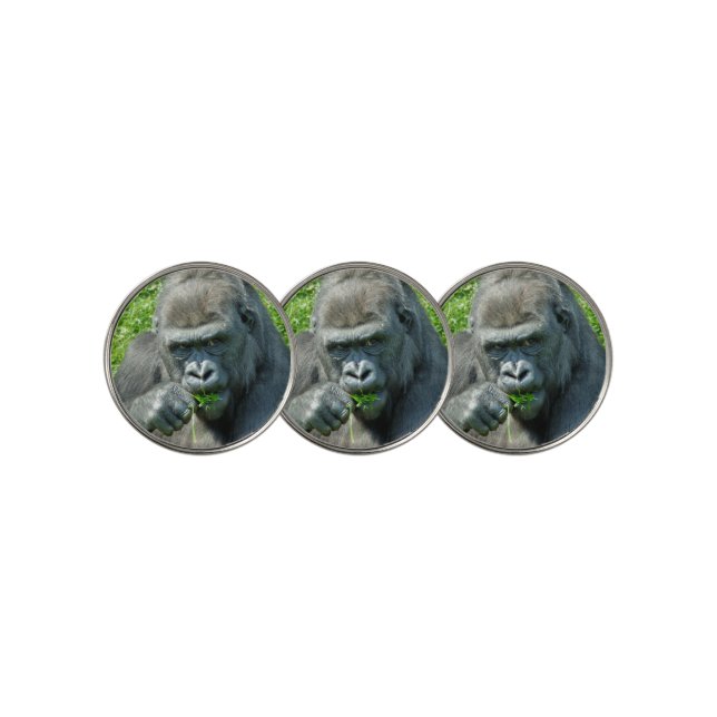 WILD ANIMALS - GORILLAS GOLF BALL MARKER (3 Up)