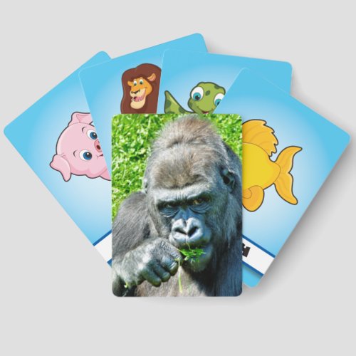 WILD ANIMALS _ GORILLAS MATCHING GAME CARDS