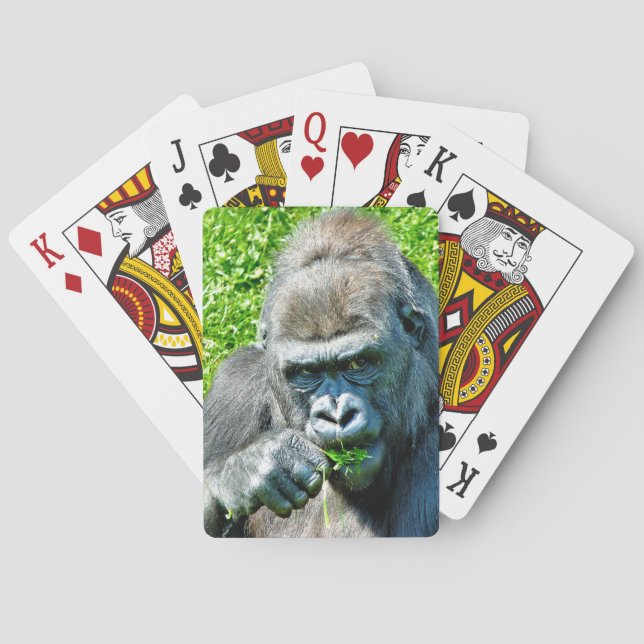 WILD ANIMALS - GORILLAS POKER CARDS (Back)