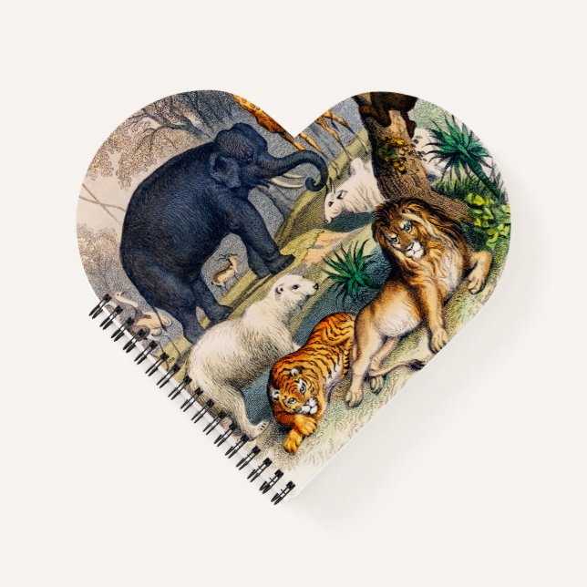 Wild animals illustration notebook (Front)
