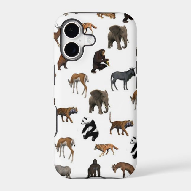 Wild Animals Iphone Case (Back)