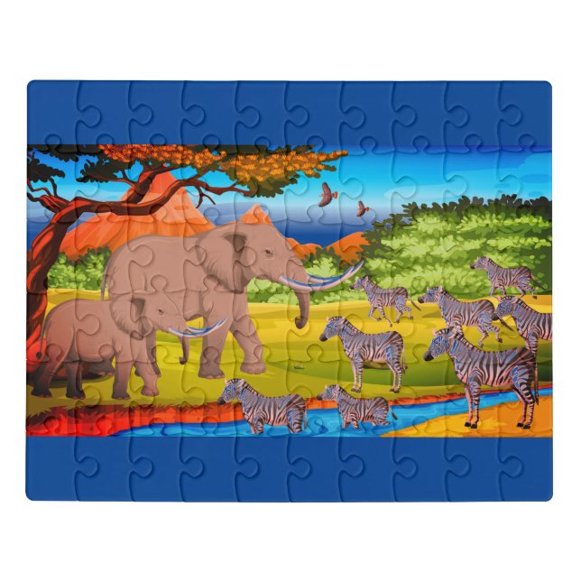 Wild Animals Jigsaw Puzzle (Puzzle Horizontal)