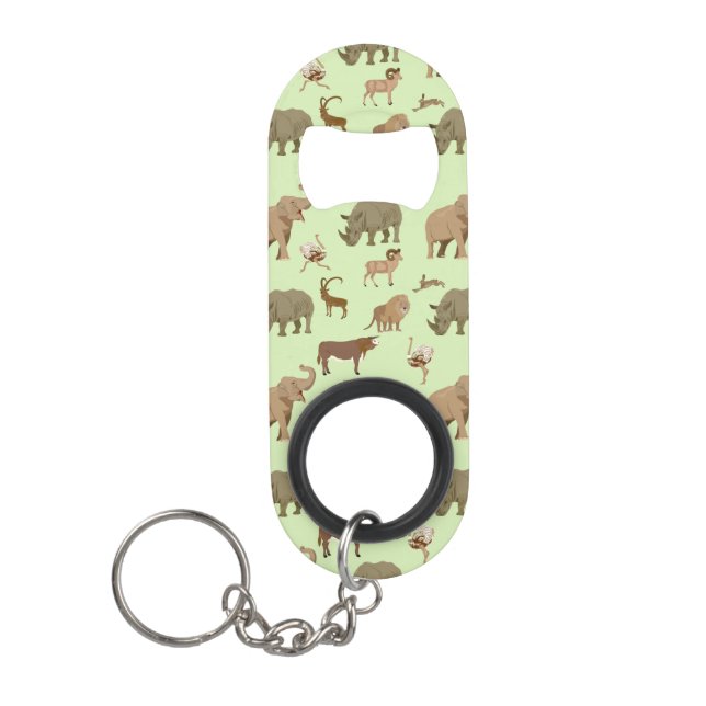 Wild animals keychain bottle opener (Front)