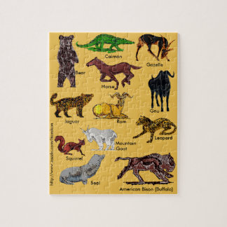 Wild Animals of the World Puzzle