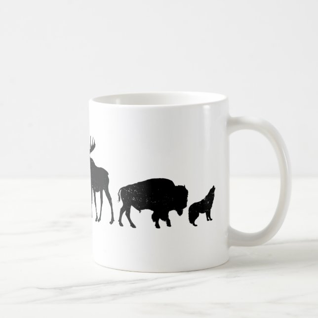 Wild Animals of Yellowstone Coffee Mug (Right)