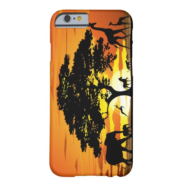 Wild Animals on African Savanna Sunset Case-Mate iPhone Case (Back)