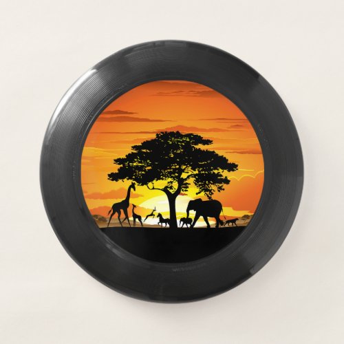 Wild Animals on African Savanna Sunset Wham_O Frisbee