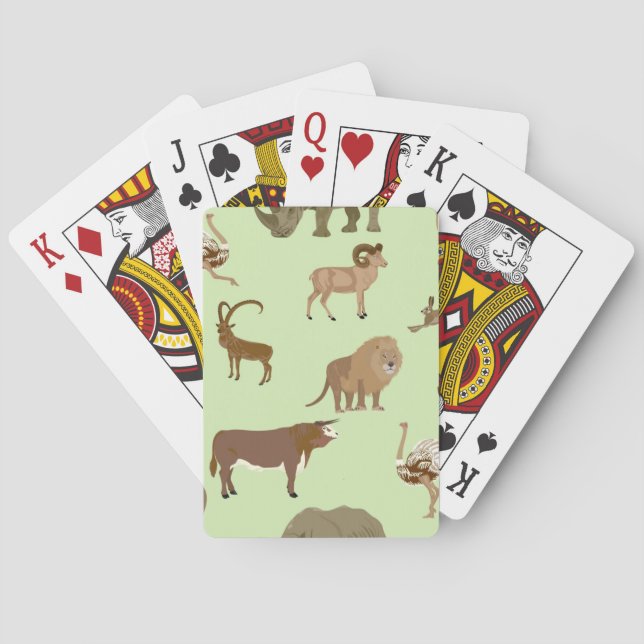 Wild animals poker cards (Back)