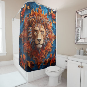 Wild Animals Portrait Reflections Shower Curtain