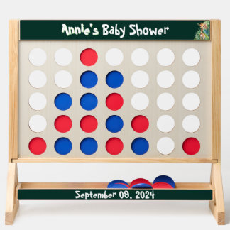 Wild Animals Safari Baby Shower Green Fast Four