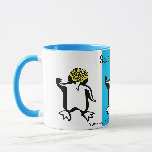 Wild animals - Save PENGUINS  -N ature - Mug (Left)